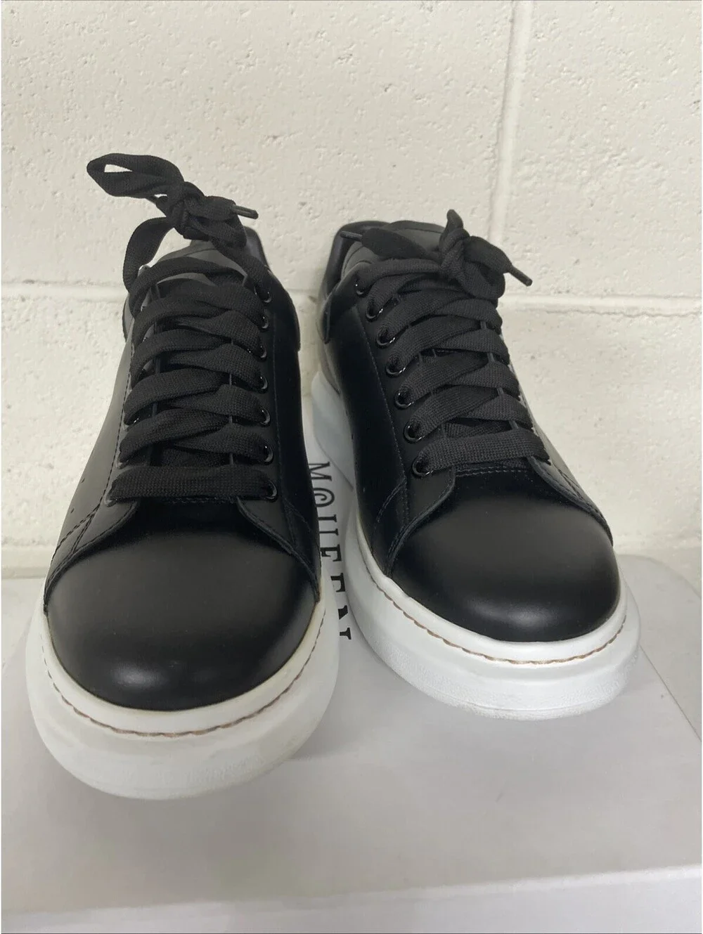 Alexander McQueen Oversized Sneakers Size 43 black leather $790